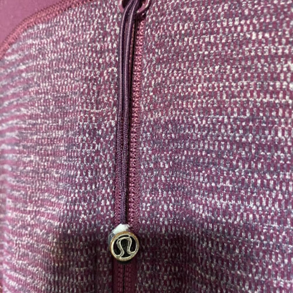 Lululemon Athletica Scuba Women's Burgundy Hoodie Jacket Size 8 - Picture 11 of 16